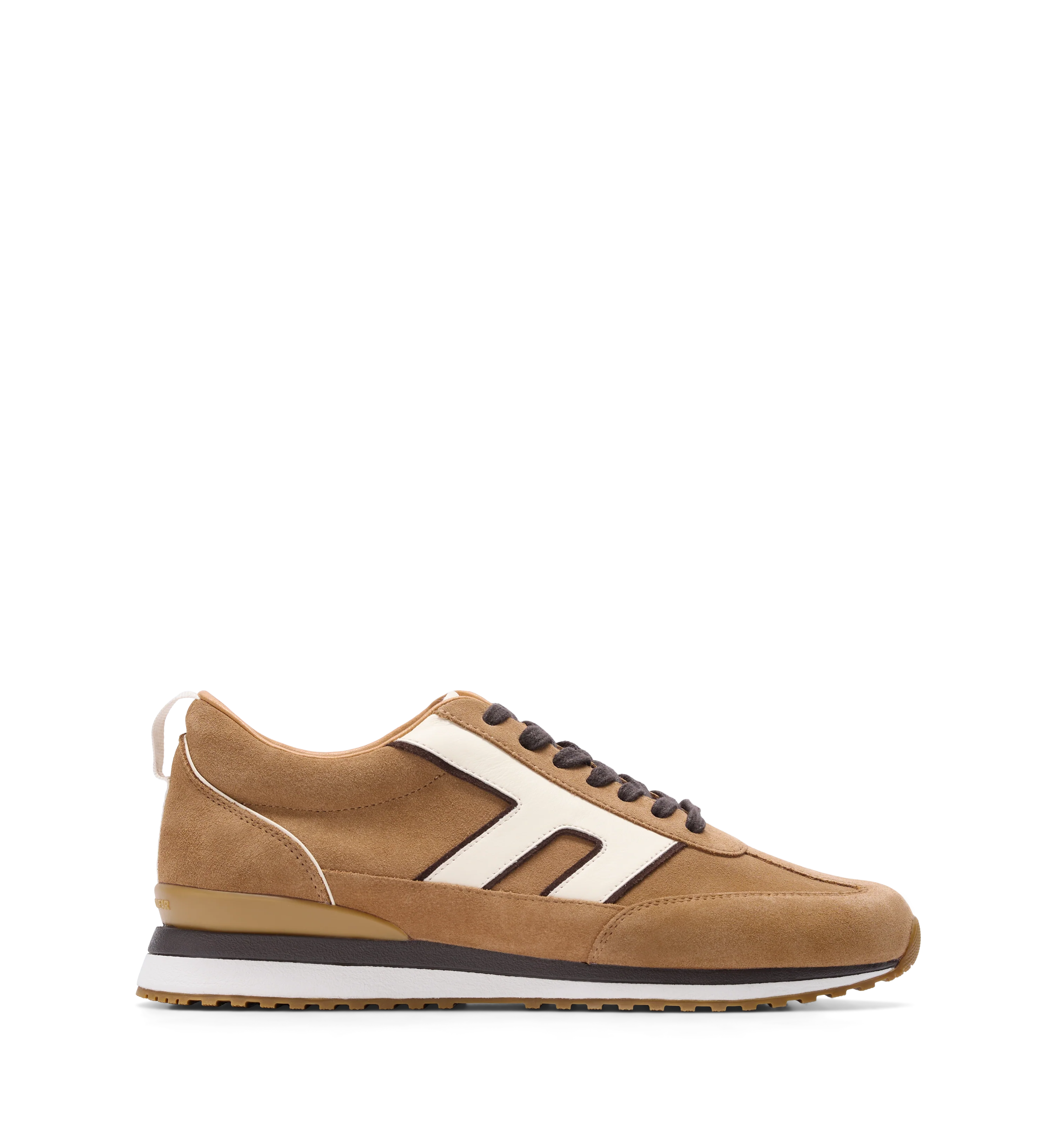 Stork Tan Suede & Leather Sneakers