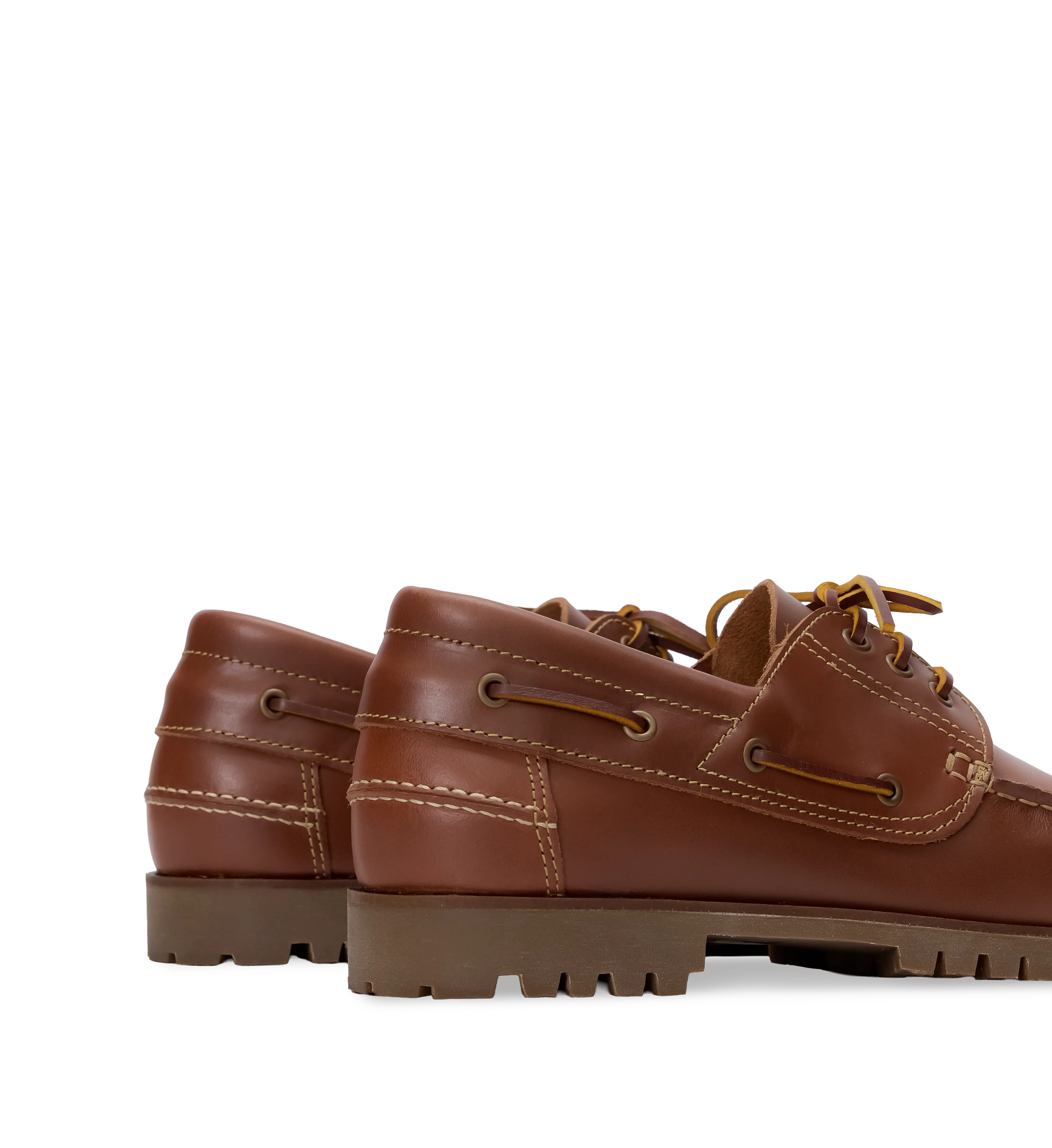 Vitallium Cognac Tan Leather Men's Casual Shoes