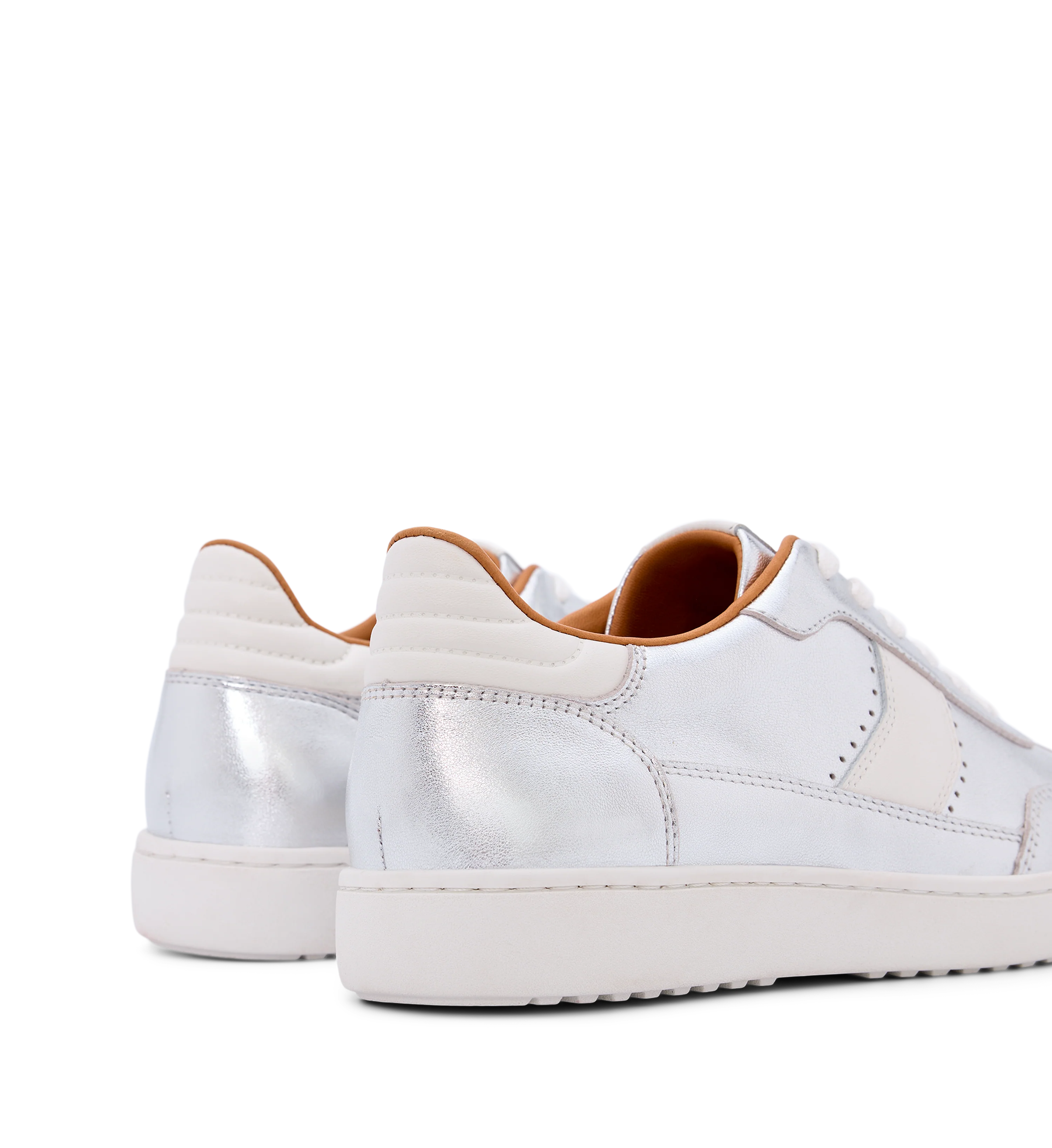 Amakihi Silver Leather Sneakers