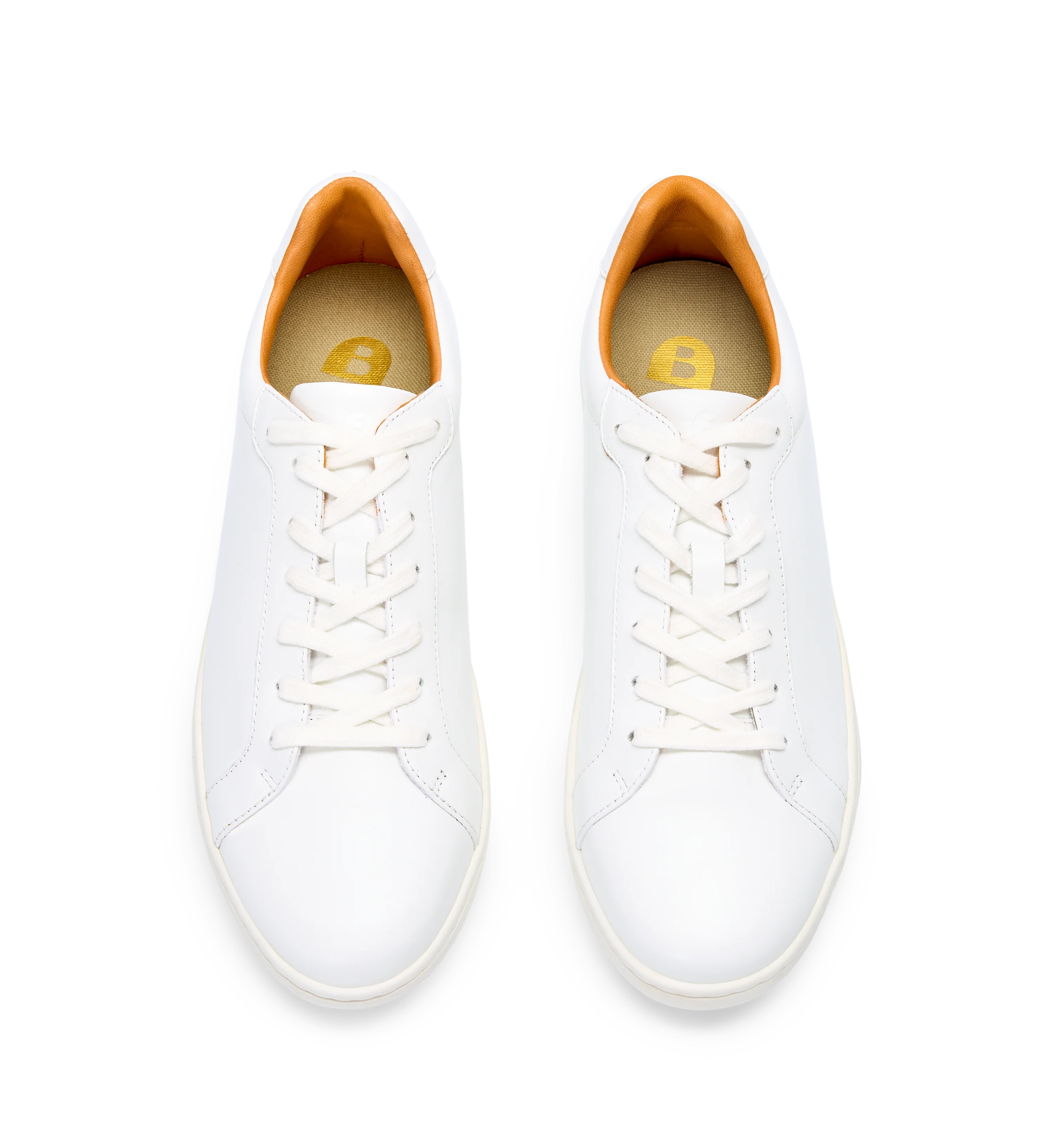 Sialia White Leather Sneakers