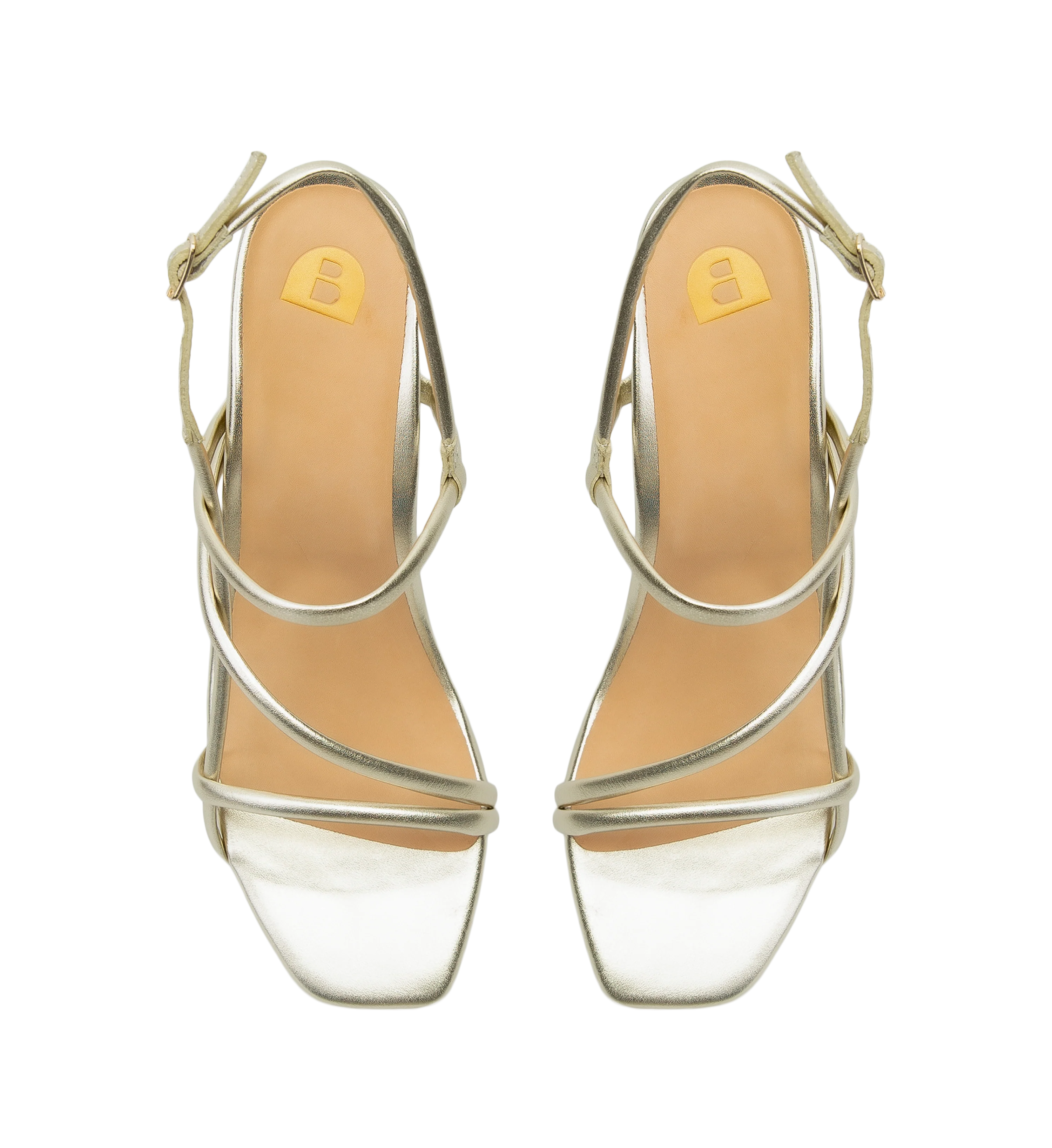 Towhee Soft Gold Leather Low Heels