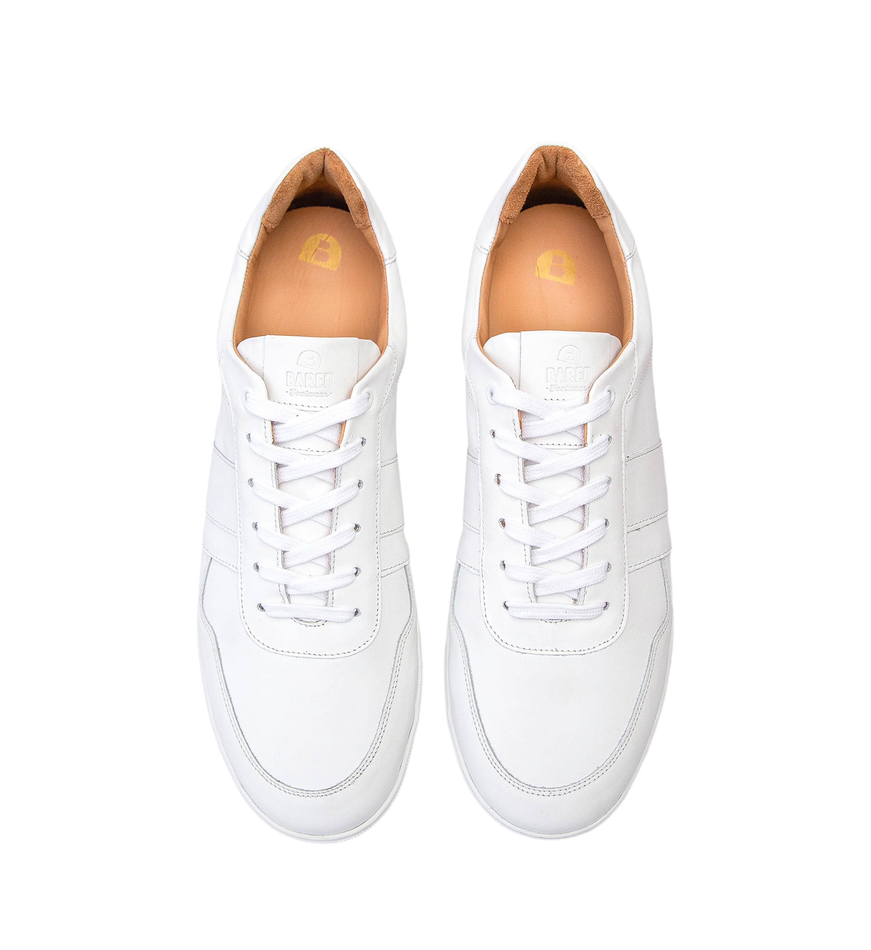 Caesium Clean White Leather Sneakers