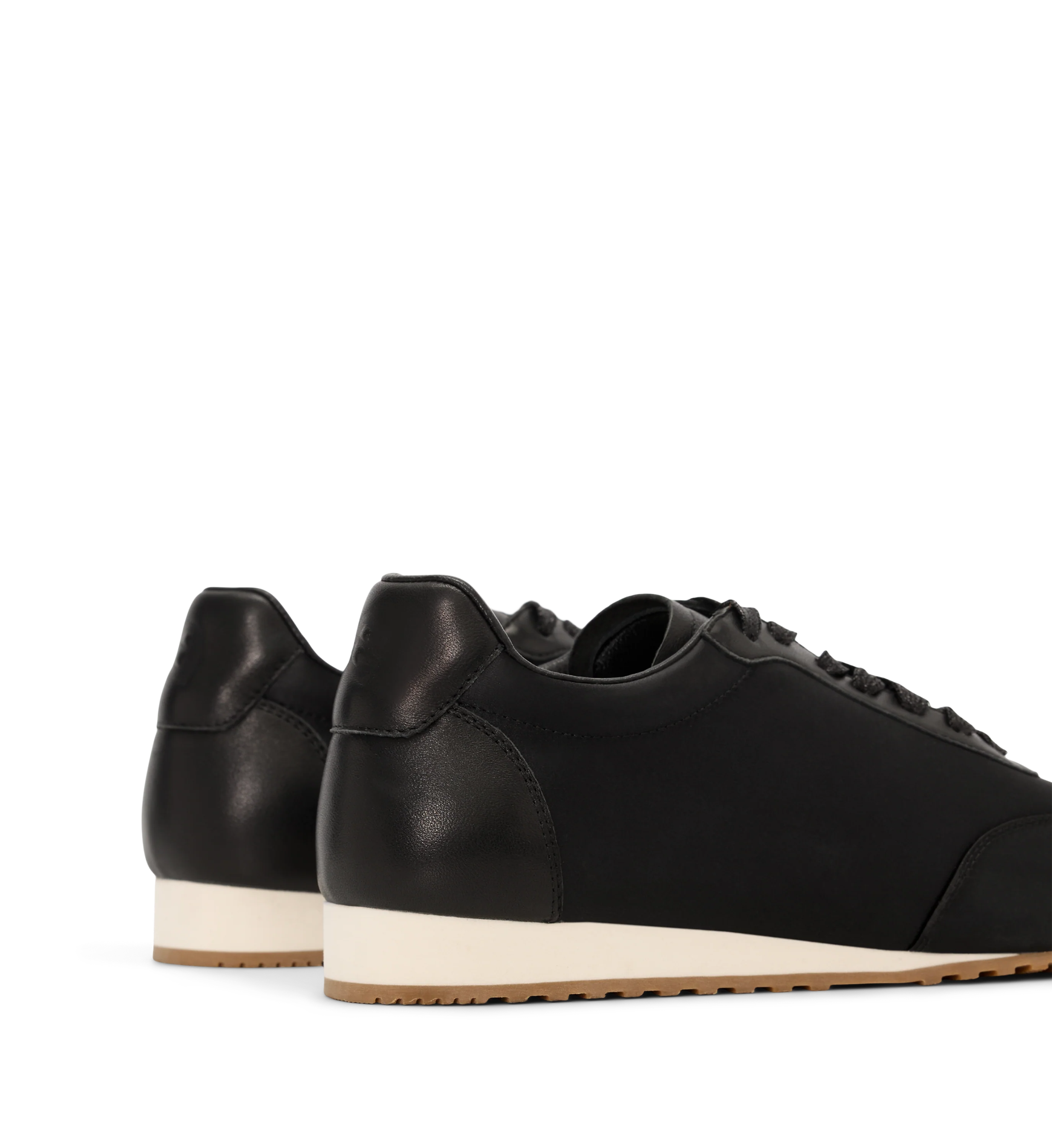 Gavia Black Satin Sneakers