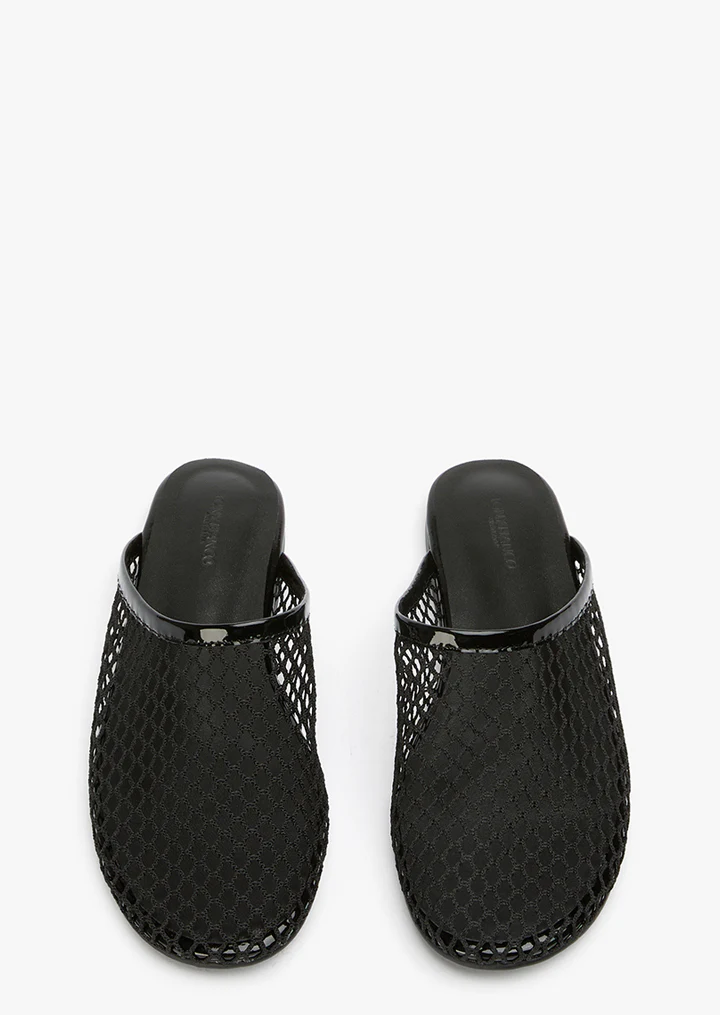 Minaj Black Mesh/Patent