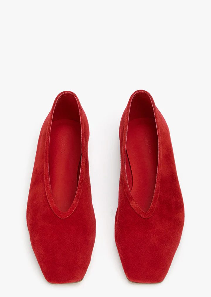 Bianca Red Suede