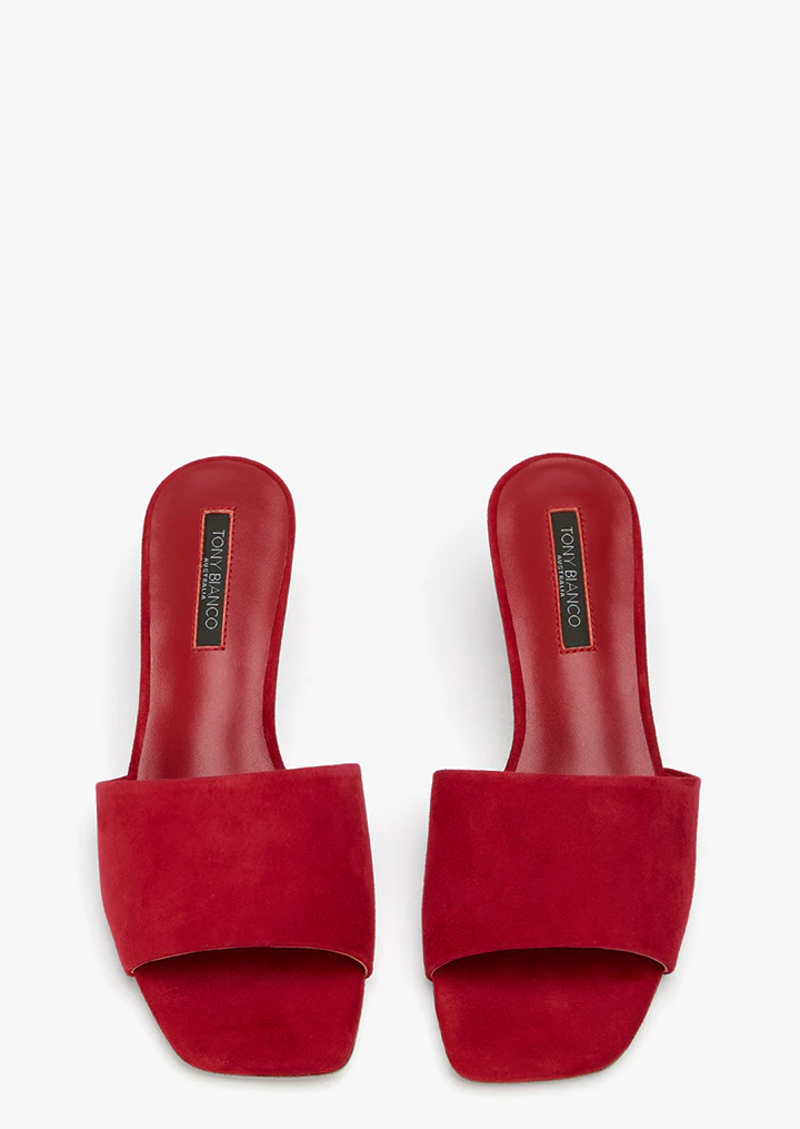 Tate Scarlet Suede