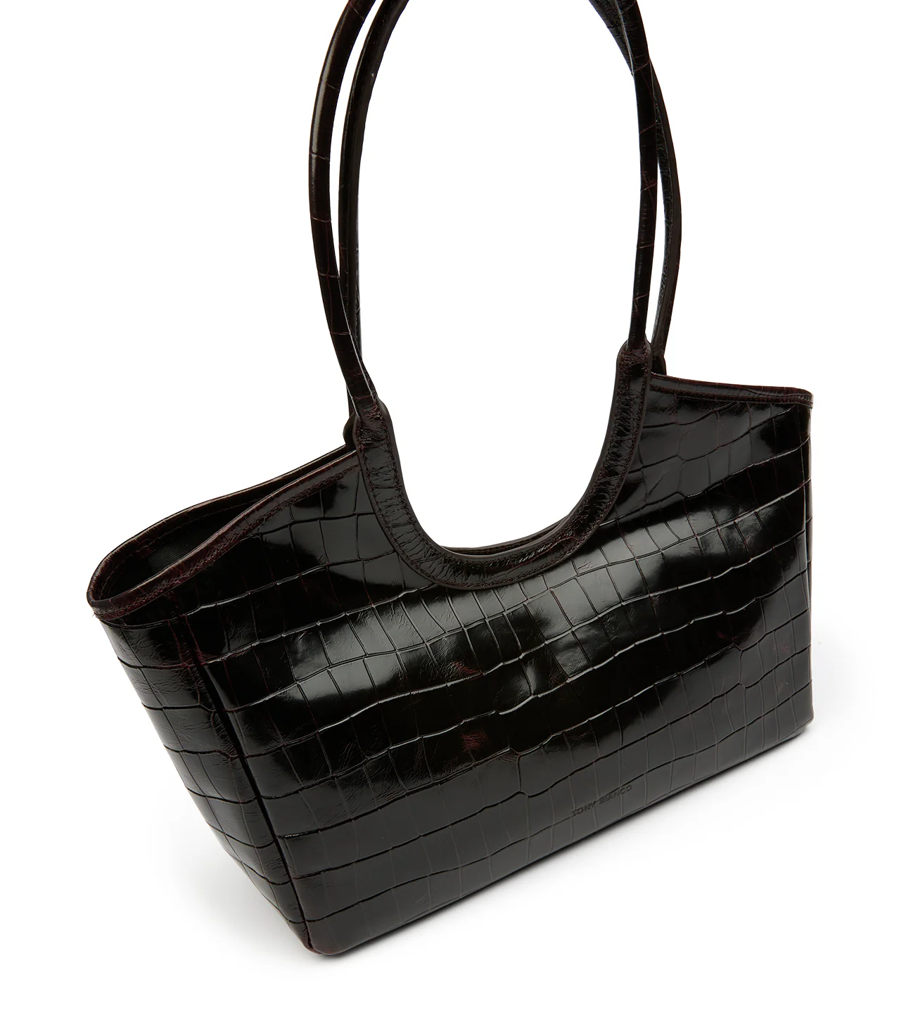 Kiki Burgundy Croc Shine