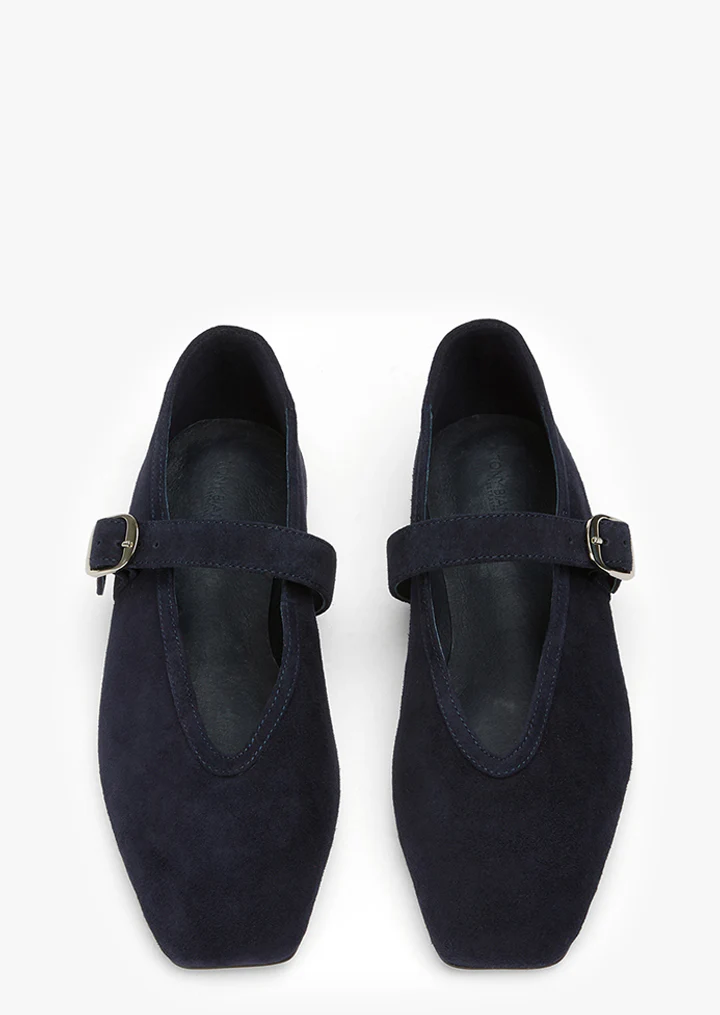Bobbi Navy Suede