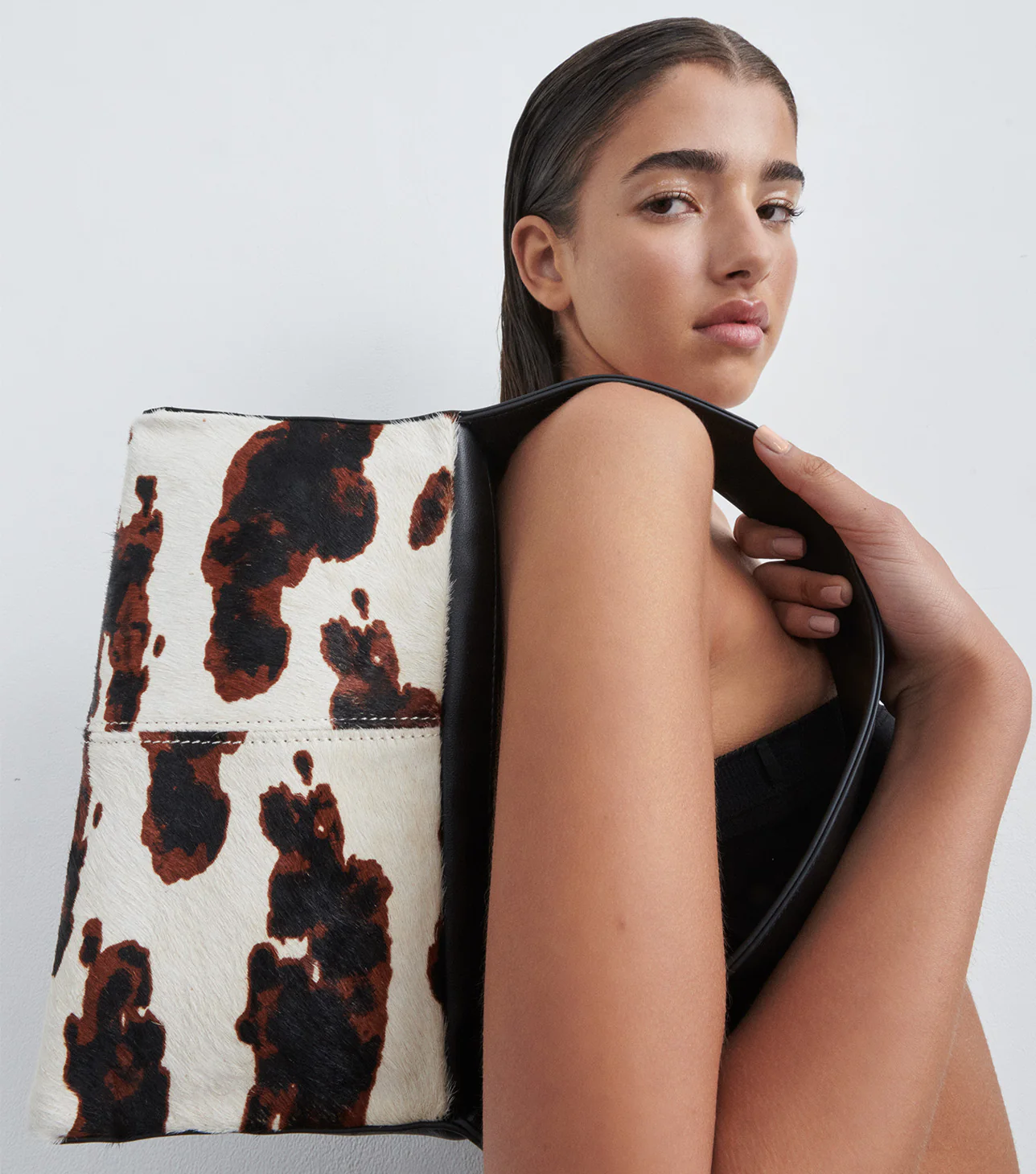 Zoey Multi Pony/Black Nappa