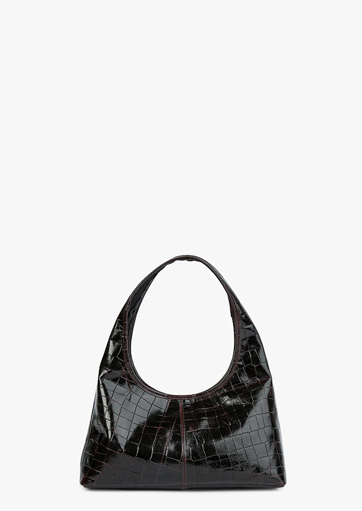 Lula Burgundy Croc Shine