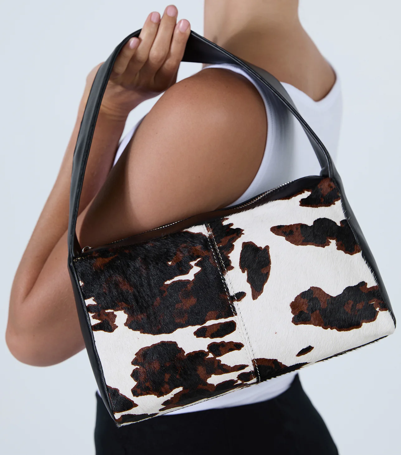 Zoey Multi Pony/Black Nappa