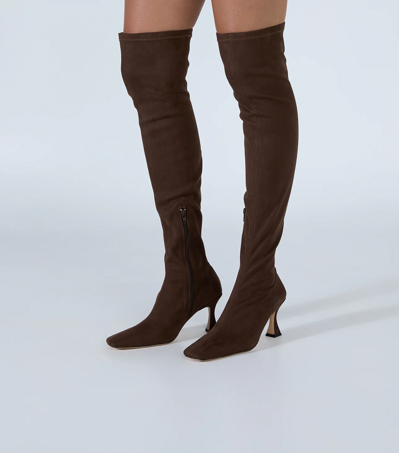 Fancy Choc Stretch Suede