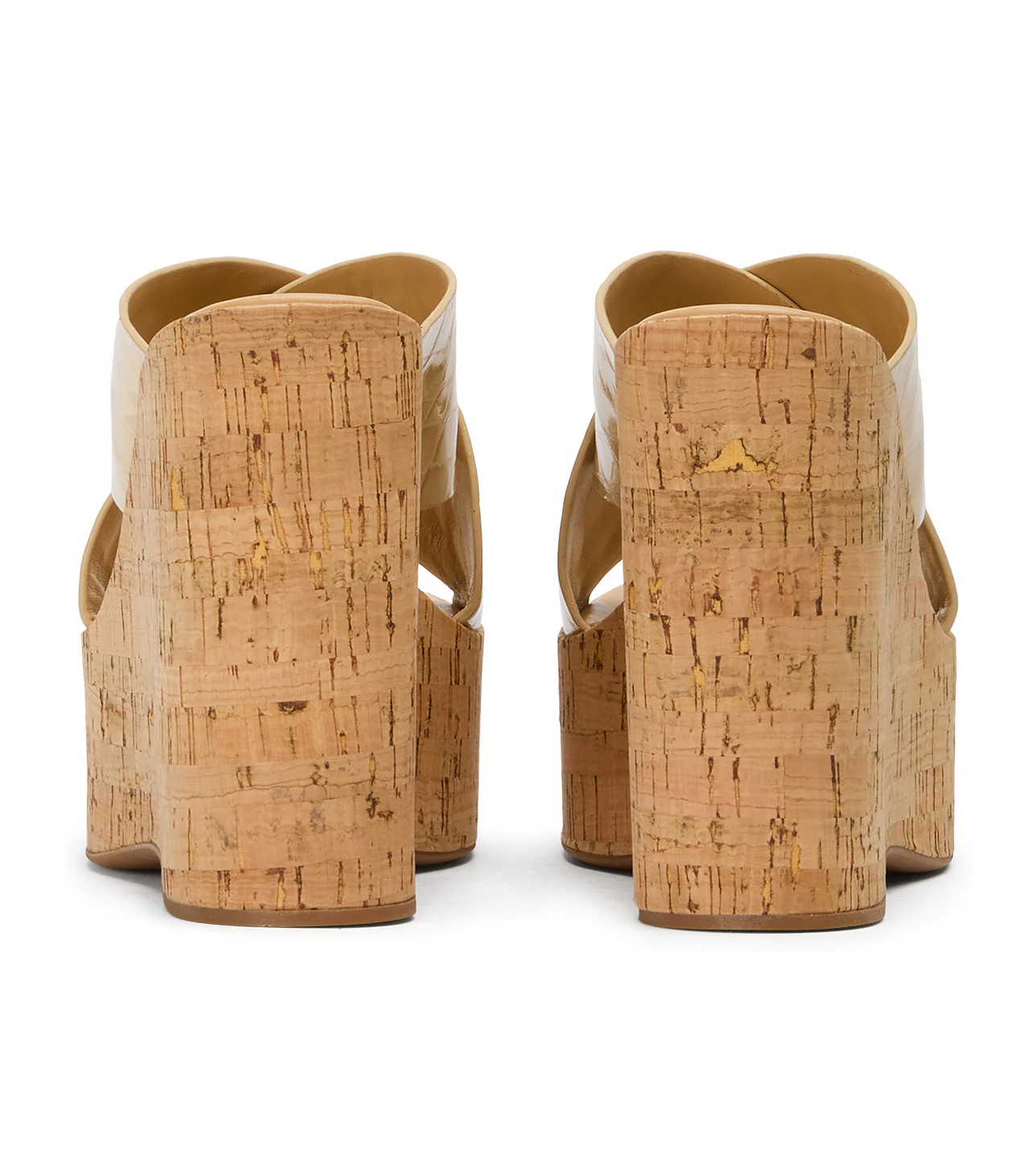 Vamore Beige Croc Patent