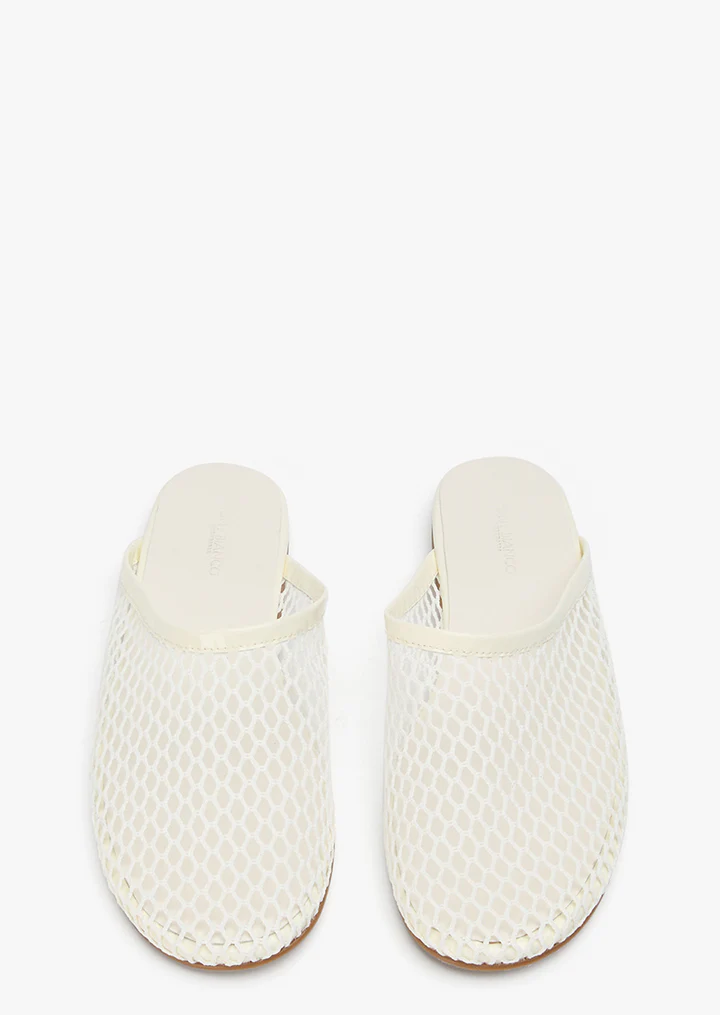 Minaj White Mesh/Patent
