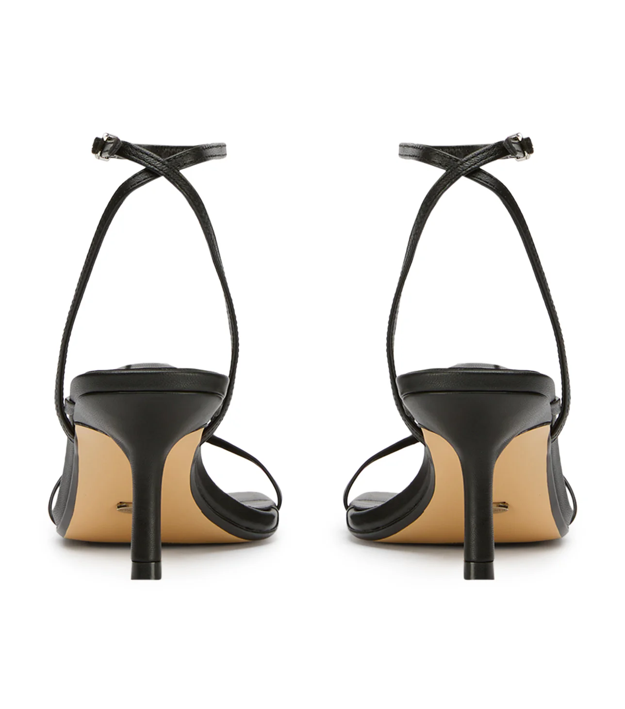 Avi Black Nappa Heels