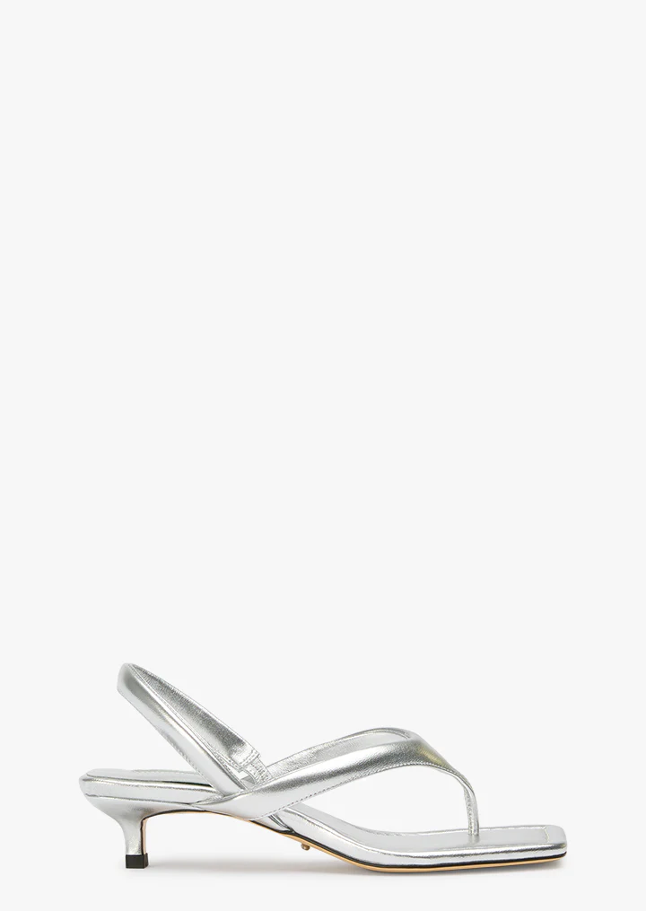 Tara Silver Nappa Metallic