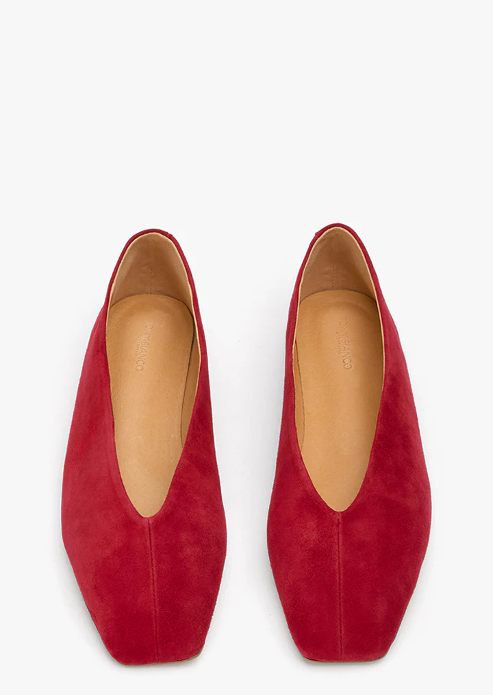 Brash Scarlet Suede