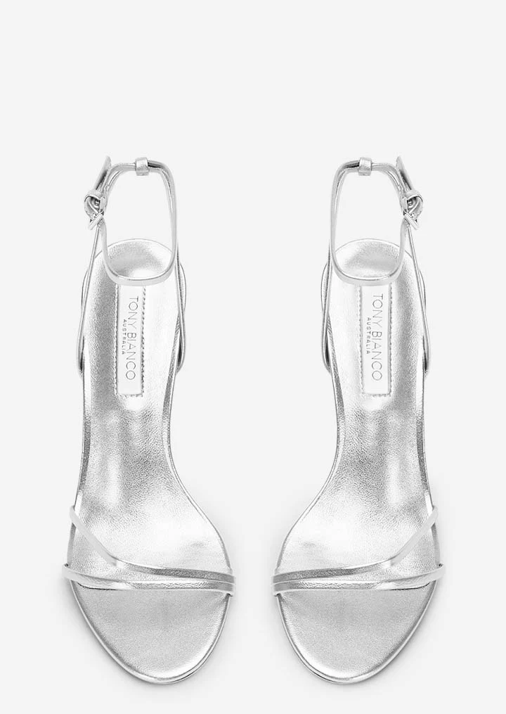 Mariah Silver Nappa Metallic