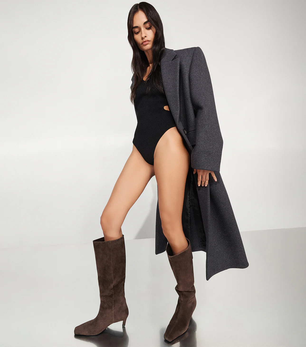 Evysa Espresso Suede