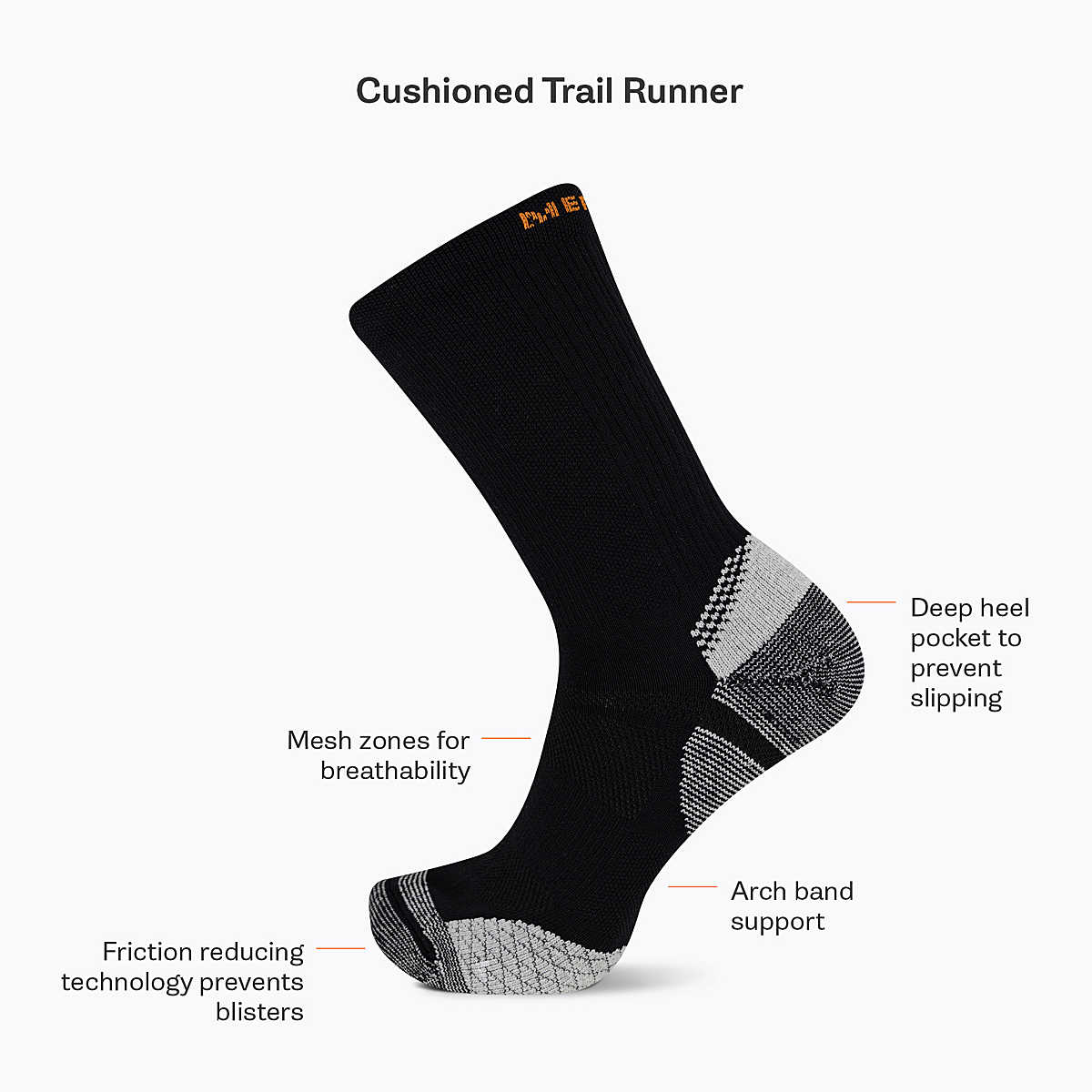 Cushion Trail Runner Tab Sock