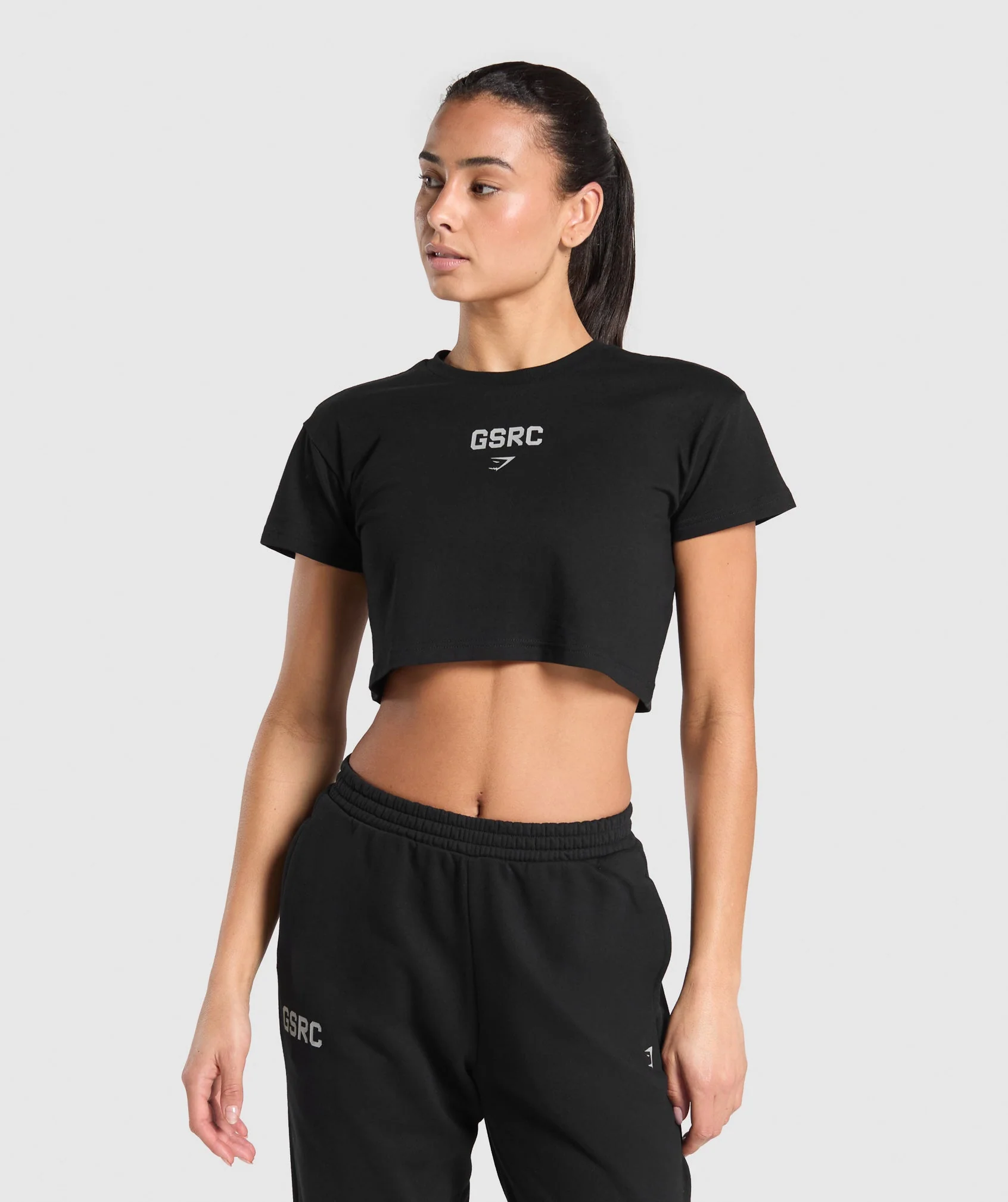 Running Graphic Crop Top