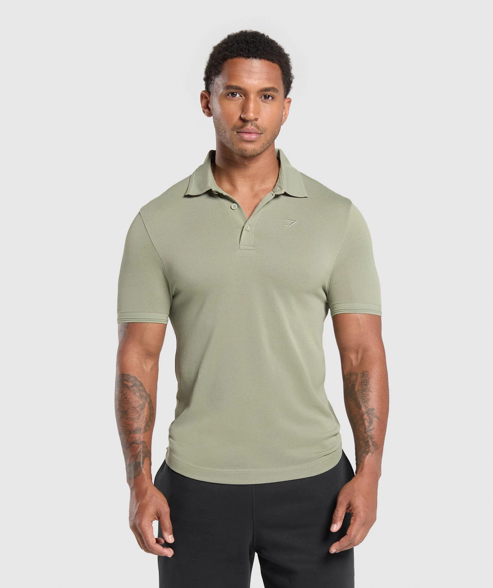 Flat Knit Polo Shirt