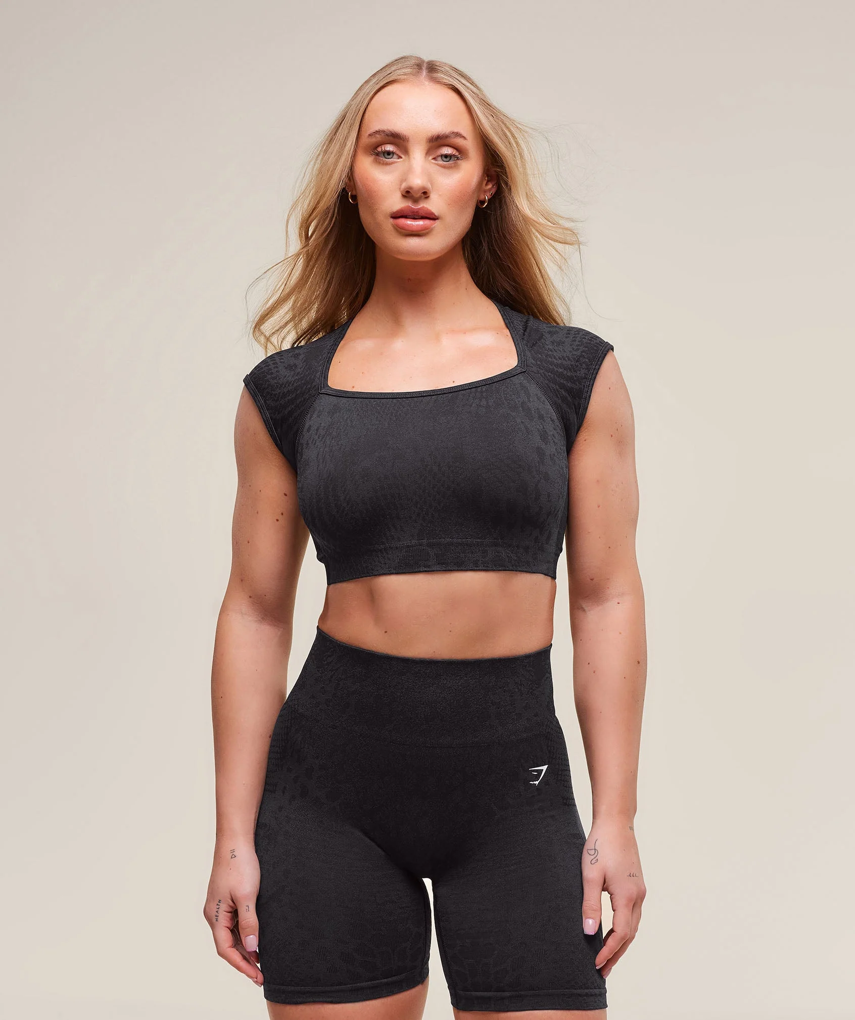 Adapt X Whitney Animal Seamless Crop Top
