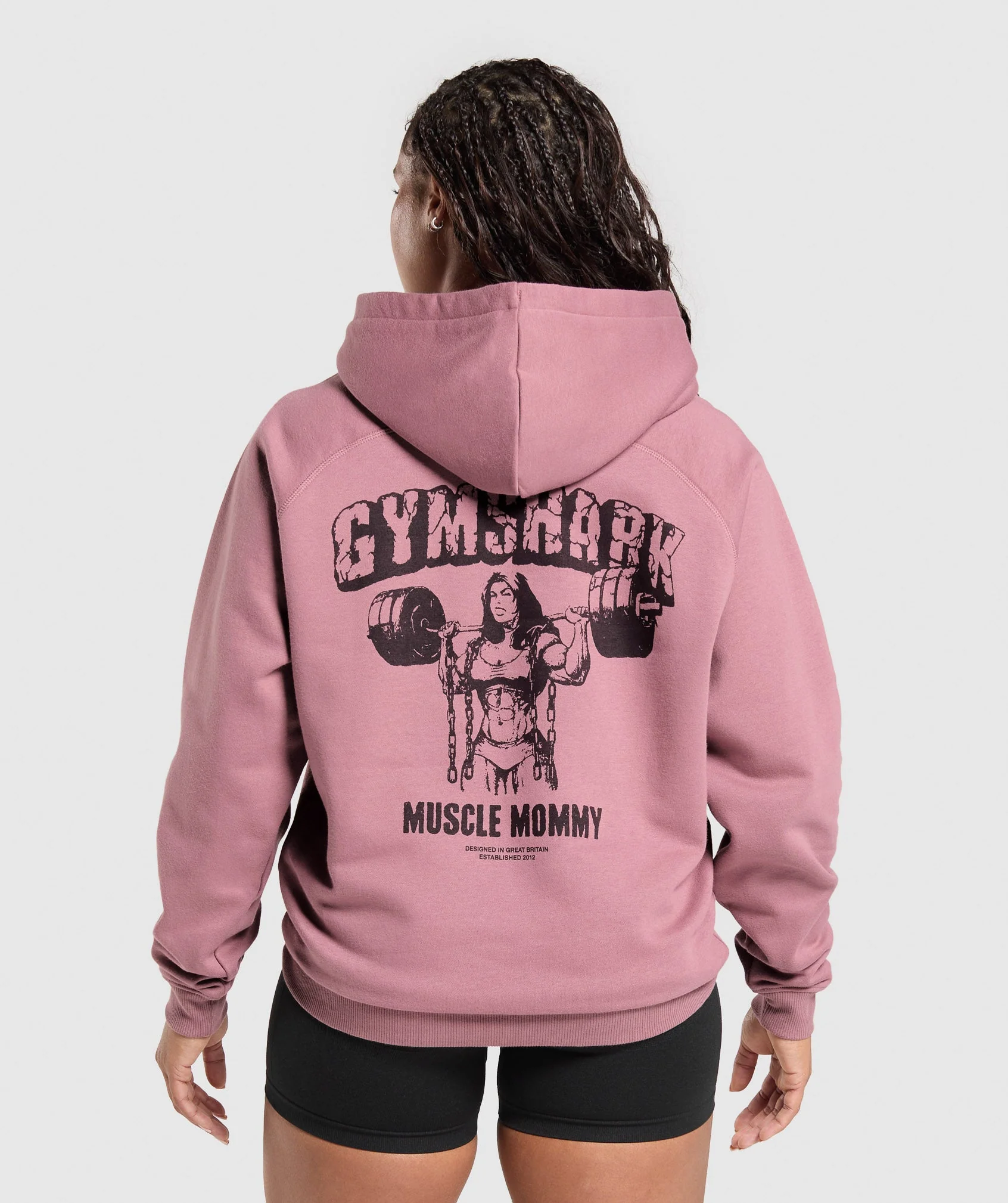 Gritty Muscle Mommy Graphic Hoodie