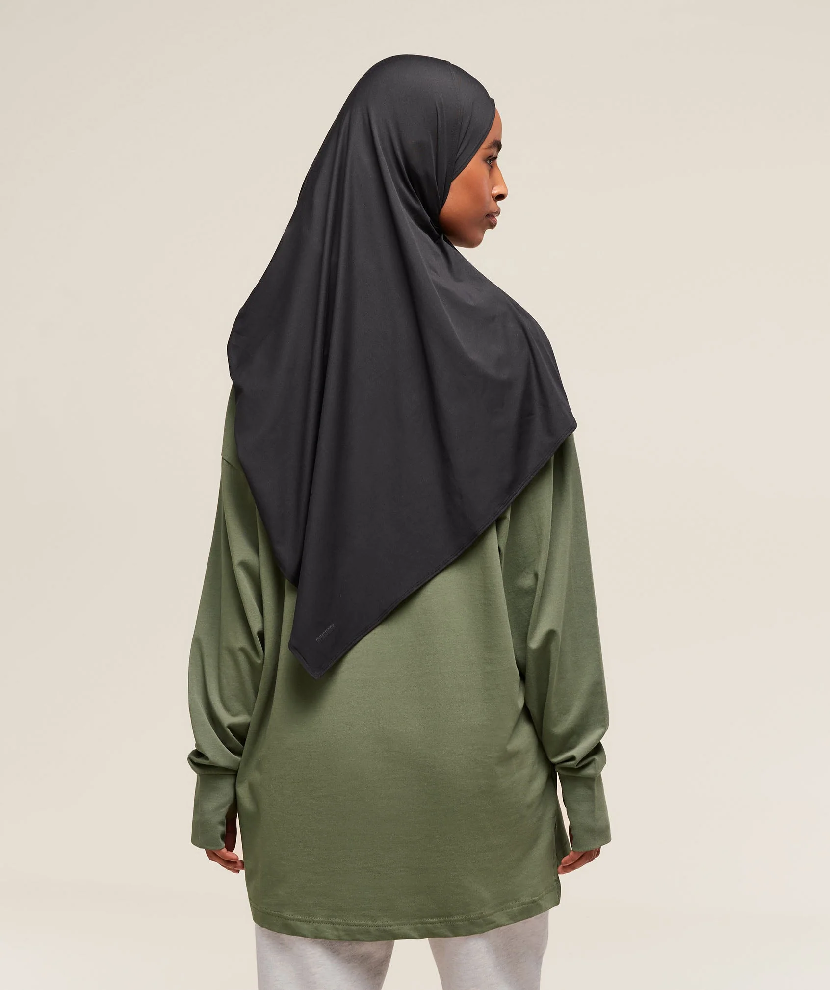 Covered Longline Cotton Long Sleeve Top