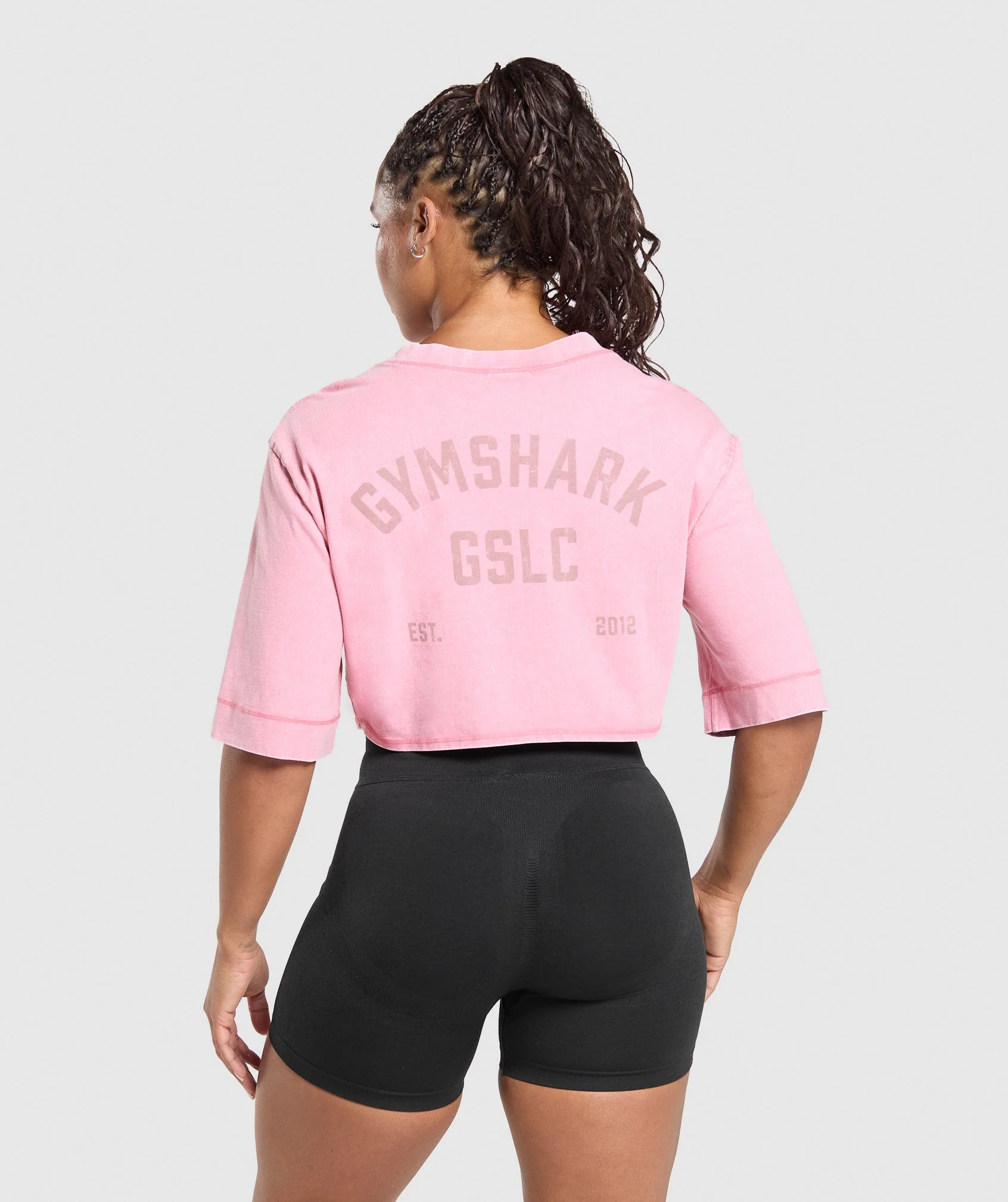 GSLC Washed Graphic Crop Top