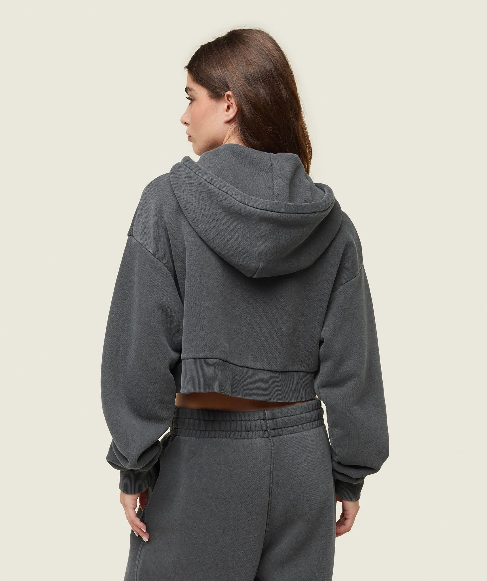 everywear Cropped Zip Hoodie