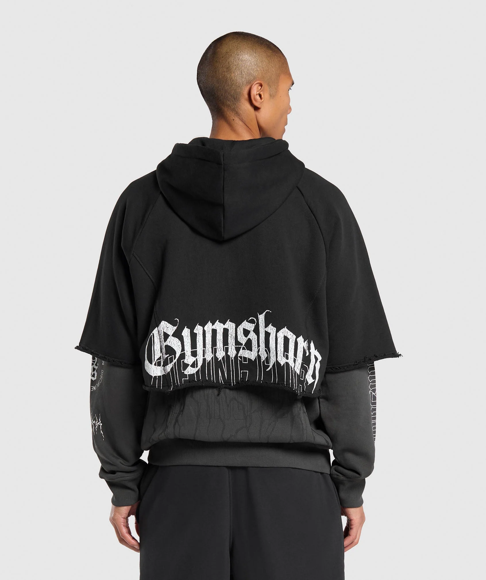 Layered Zip Up Hoodie