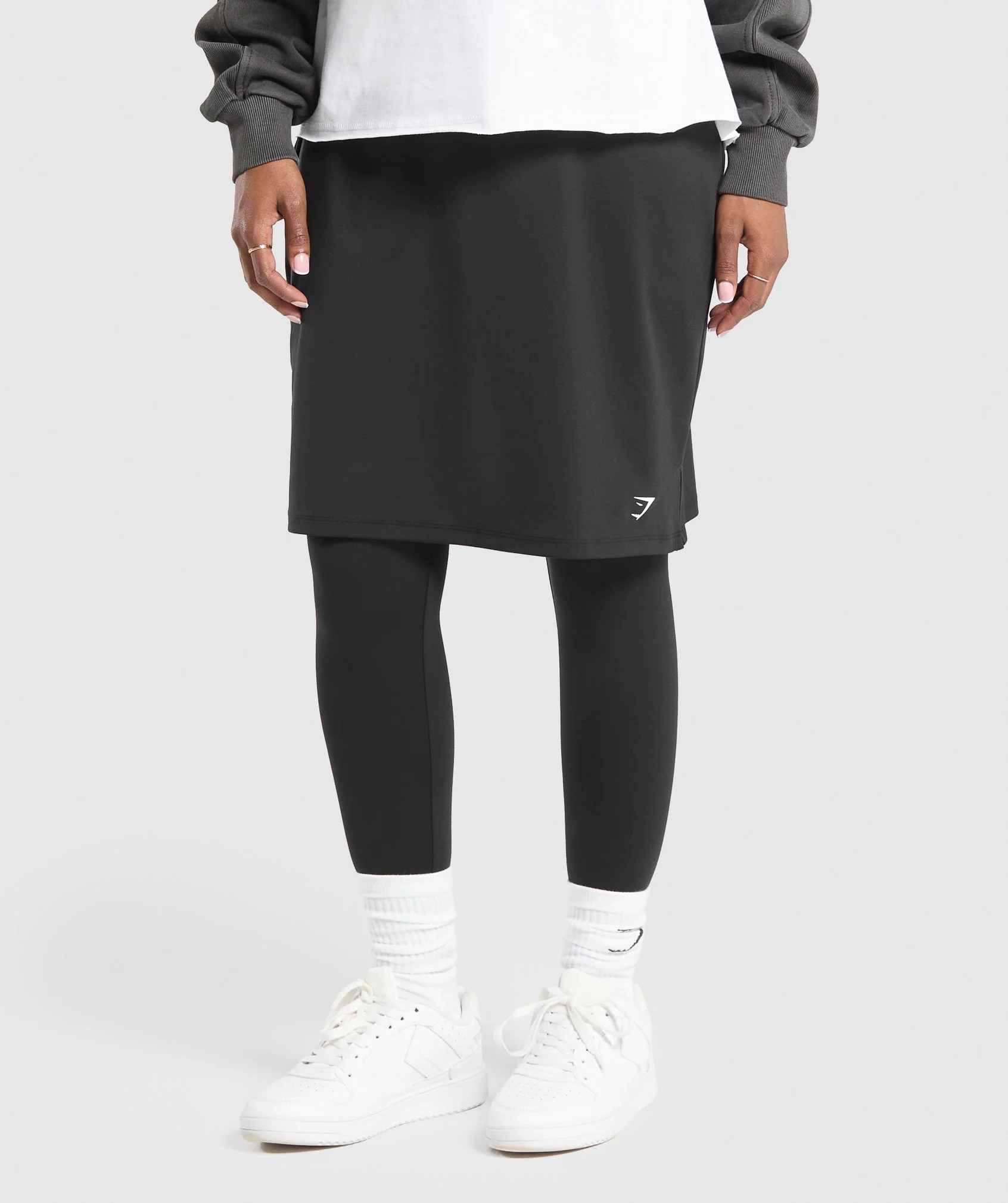 2 in 1 High Waisted Skirt Leggings