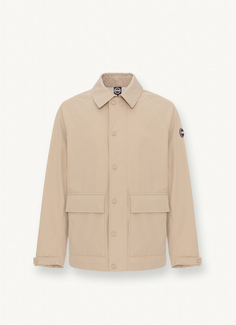 Softshell jacket with shirt collar