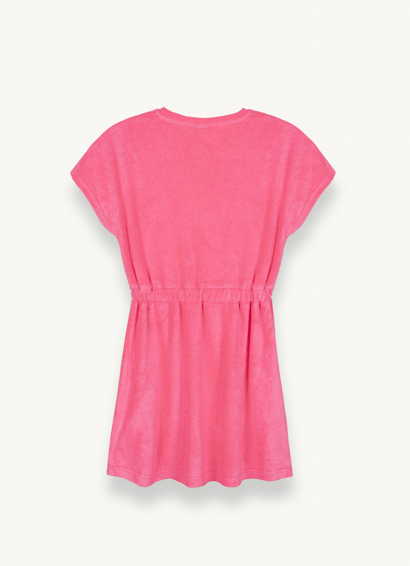 Short-sleeved chenille dress