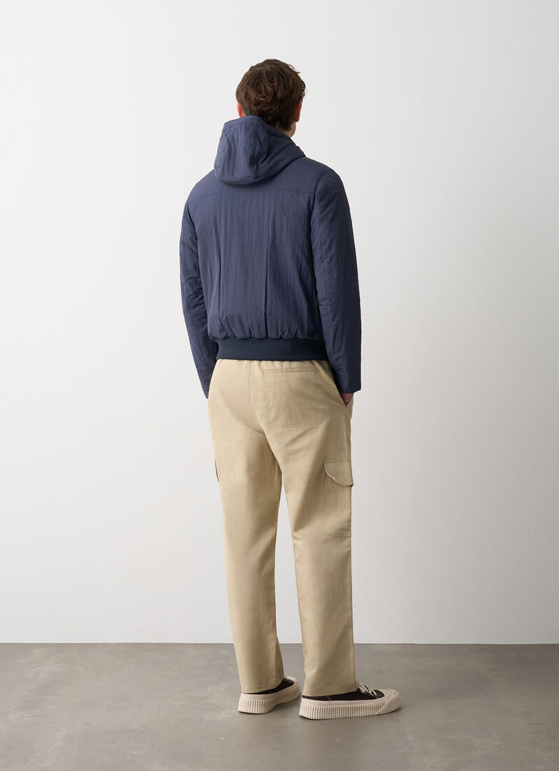 Lightweight crinkle down jacket