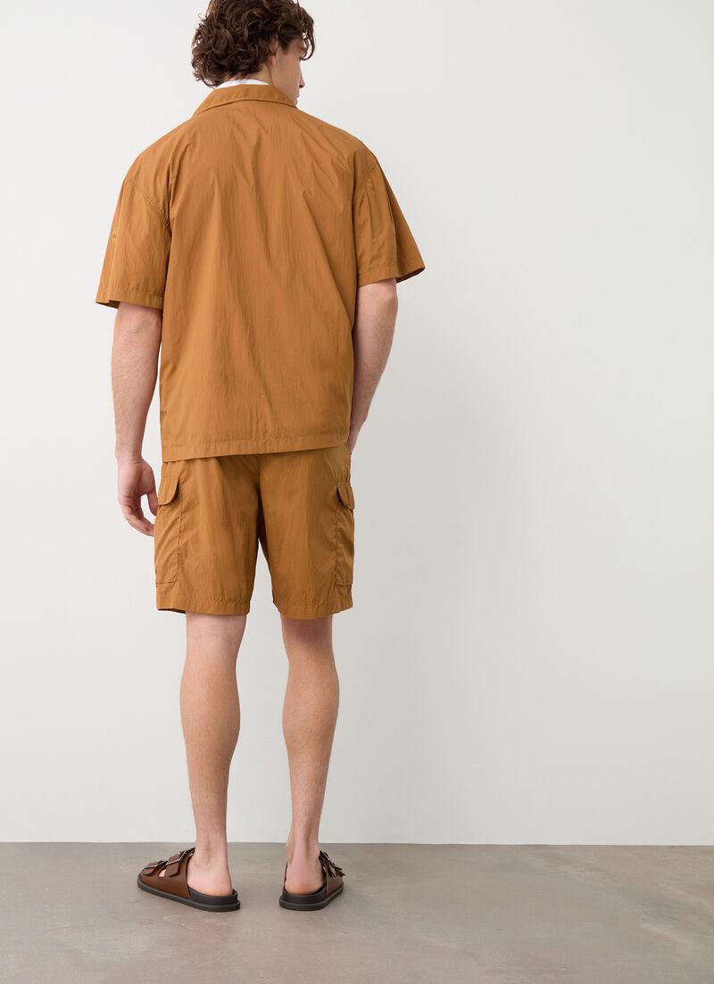 Shirt in water-repellent nylon