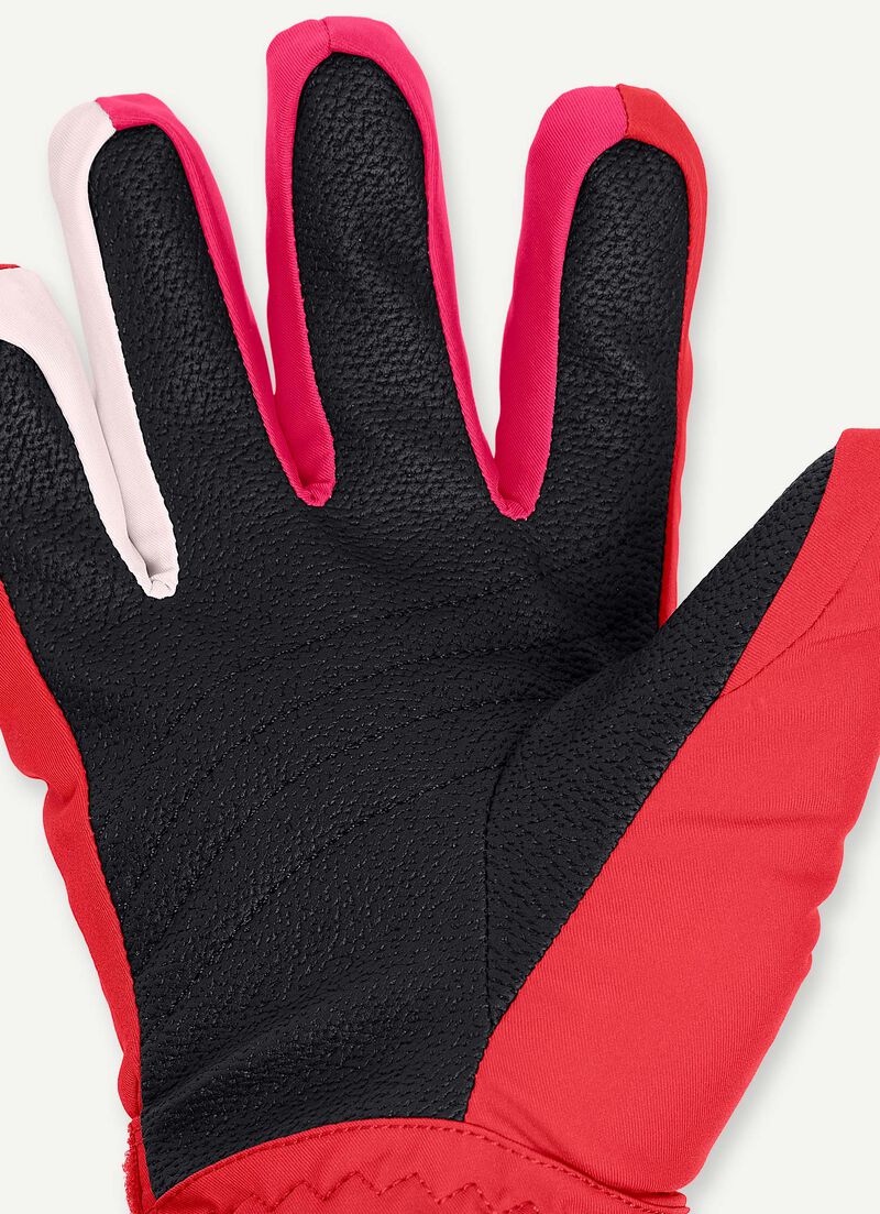 Fur lined ski gloves