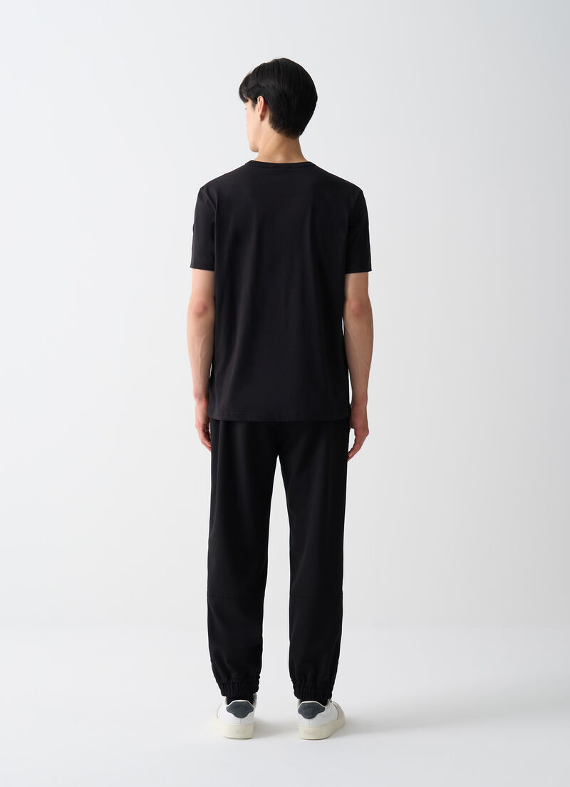 Cotton round-neck T-shirt