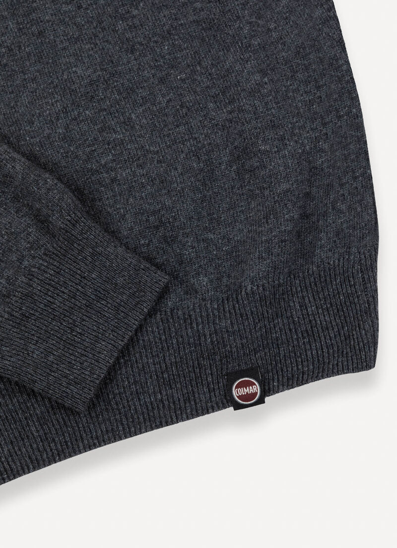 Cashmere-blend stockinette-stitch pullover