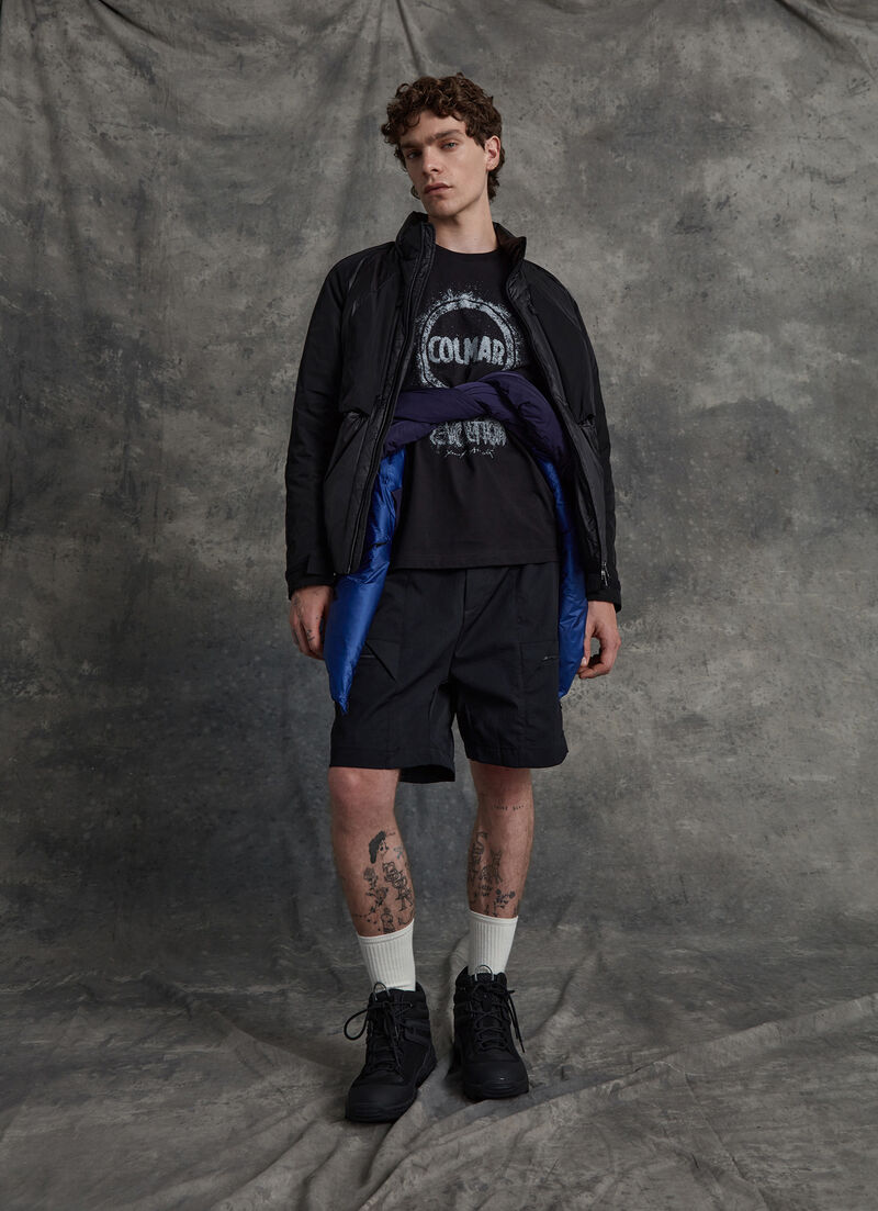 Bermuda shorts with elasticated waist