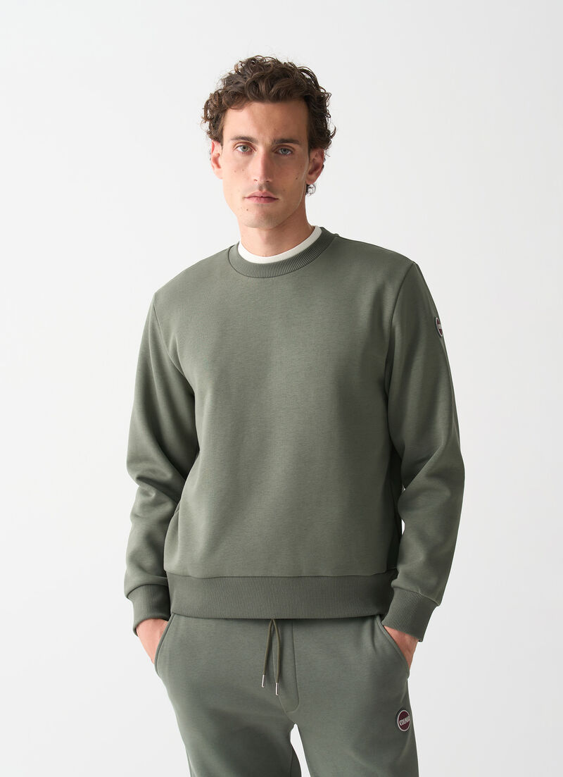 Cotton crew-neck sweatshirt