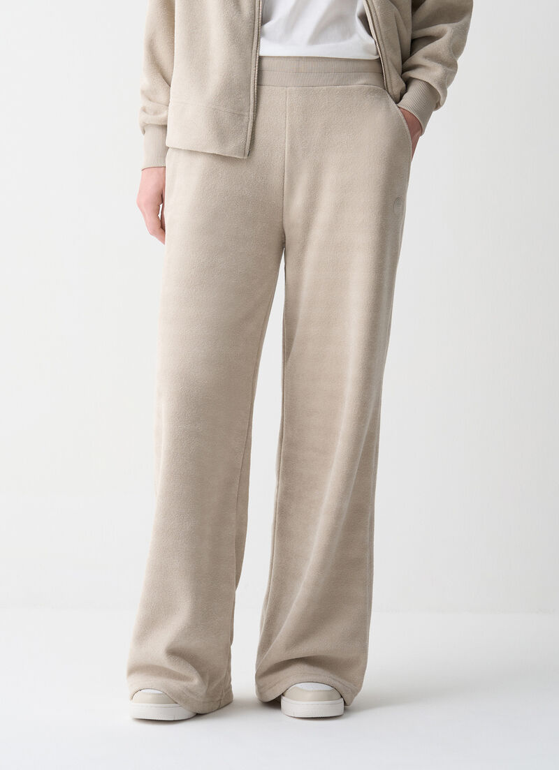 Bouclé palazzo trousers