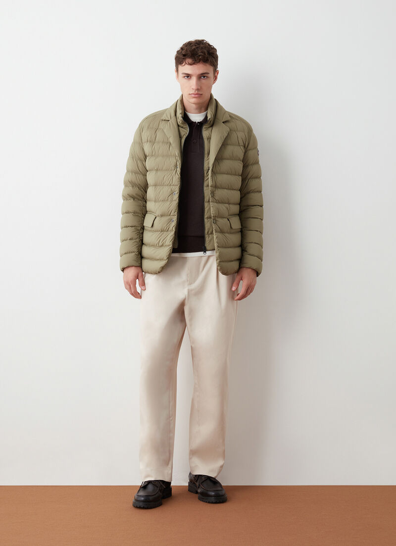 Super-matte padded stretch blazer