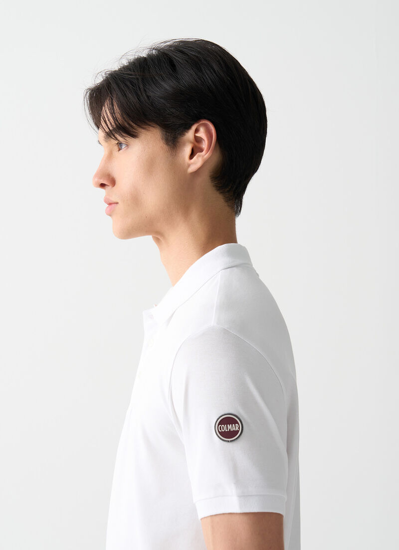 Cotton piqué polo-shirt