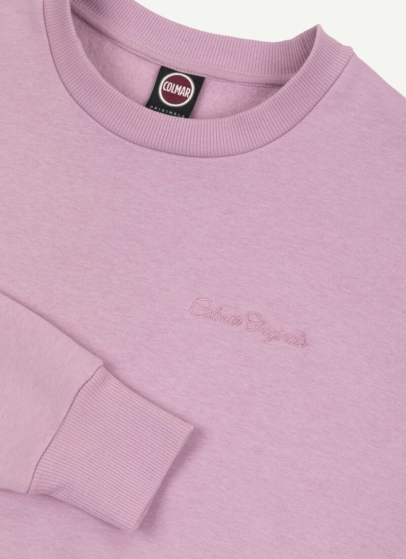 Cropped sweatshirt with embroidery