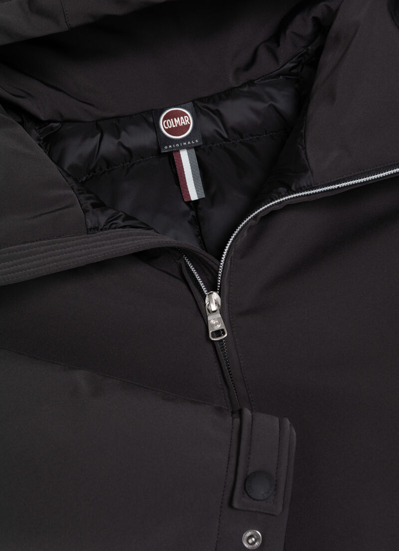 Waterproof fabric down jacket