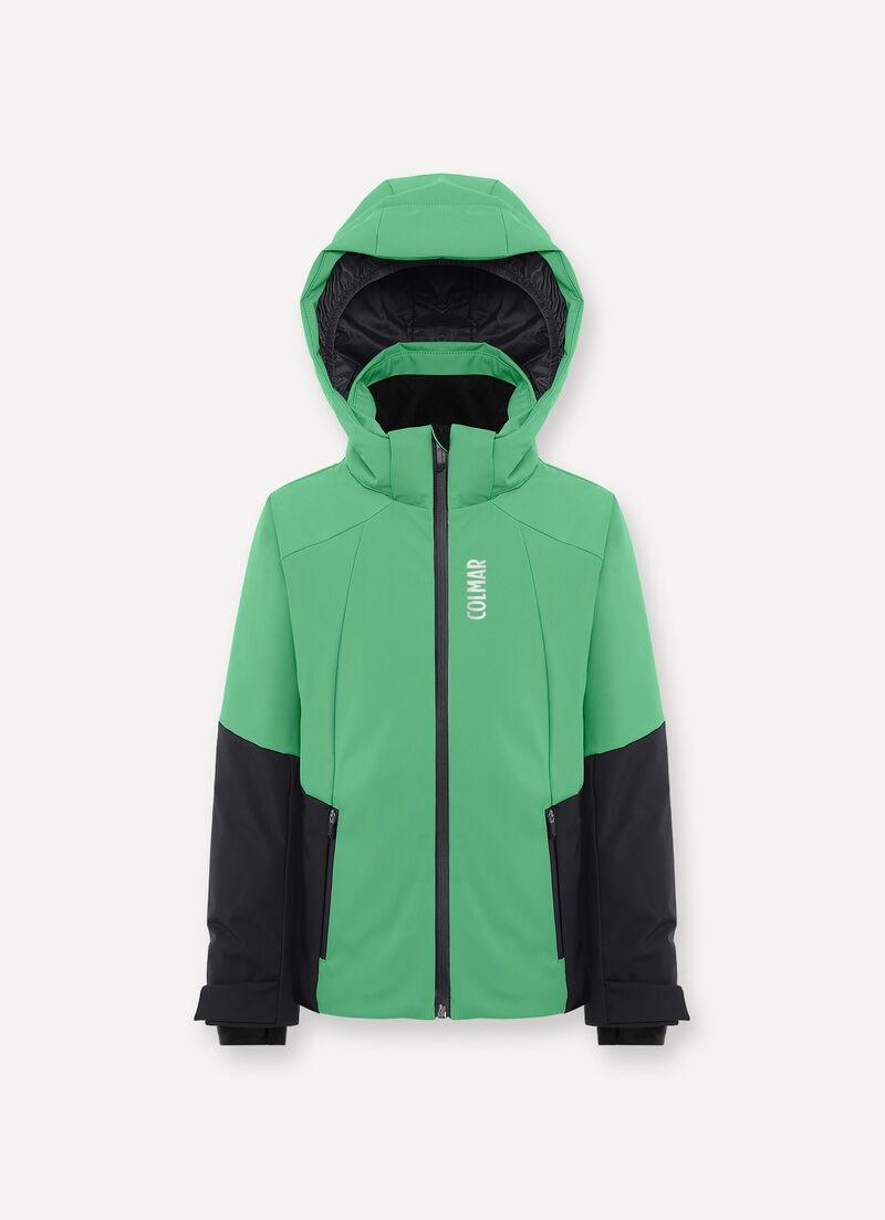 Boys’ colourblock ski jacket