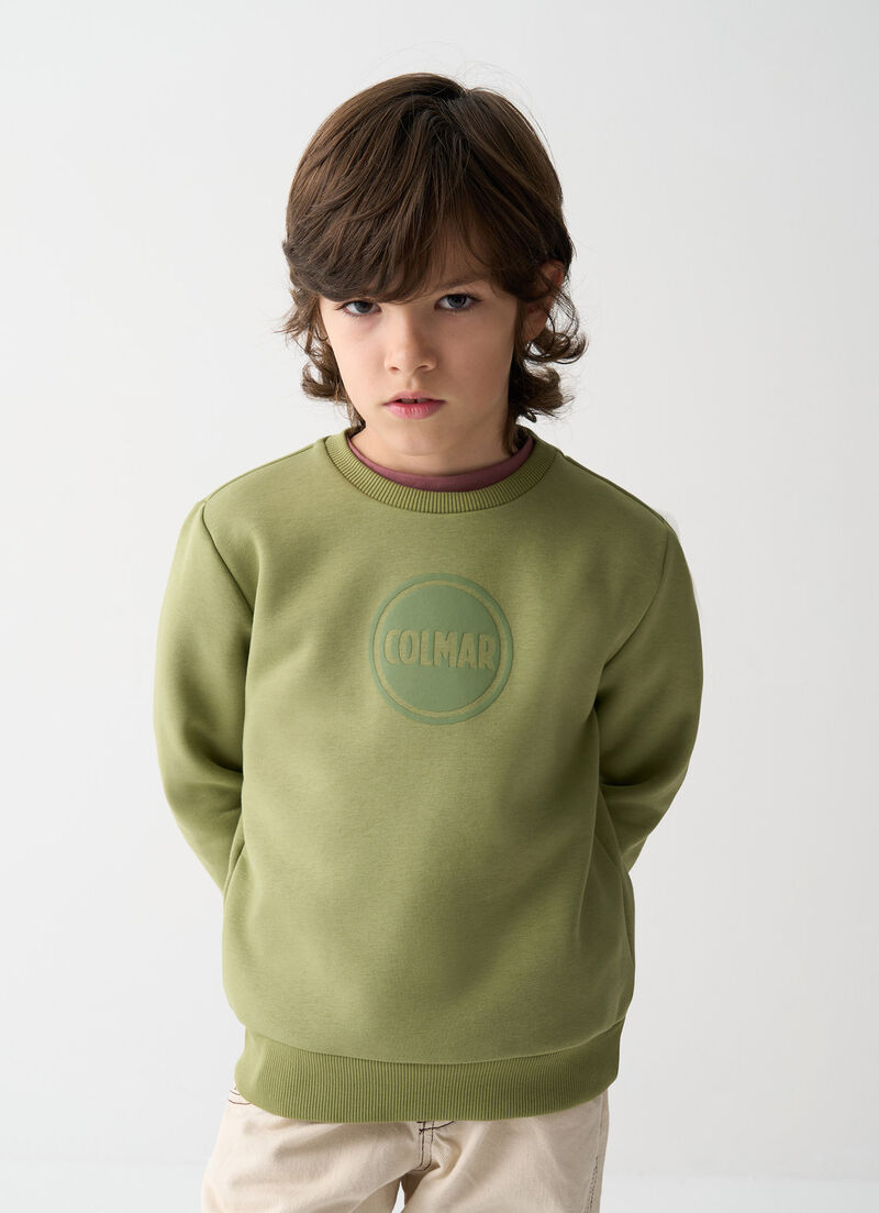 Crew-neck sweatshirt with logo