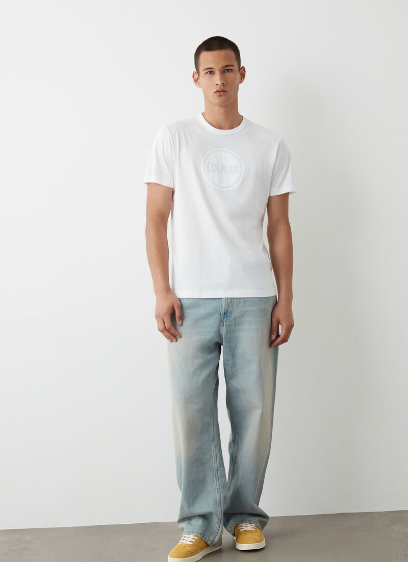 Short-sleeved branded T-shirt